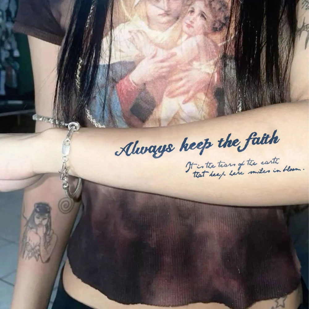 InkForge Feather Letter Tattoos