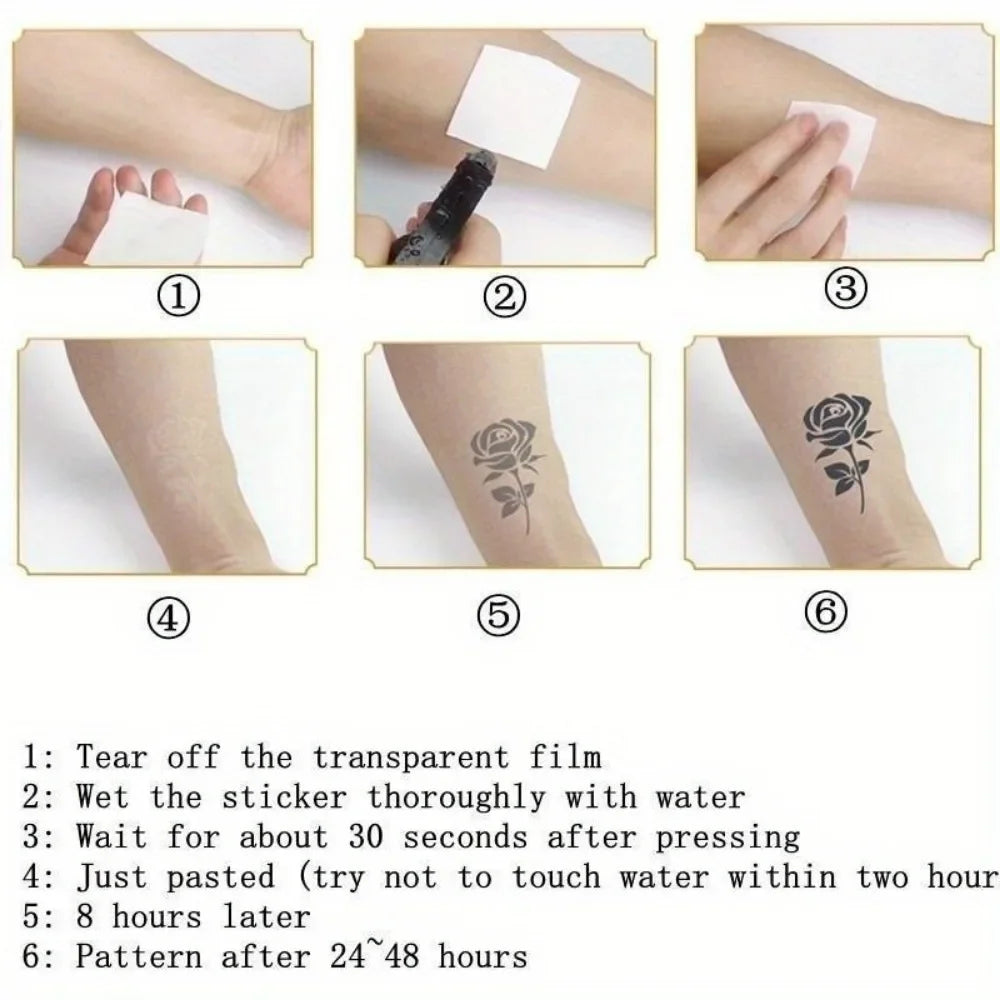 Bold Long-Lasting Arm Ink Stickers