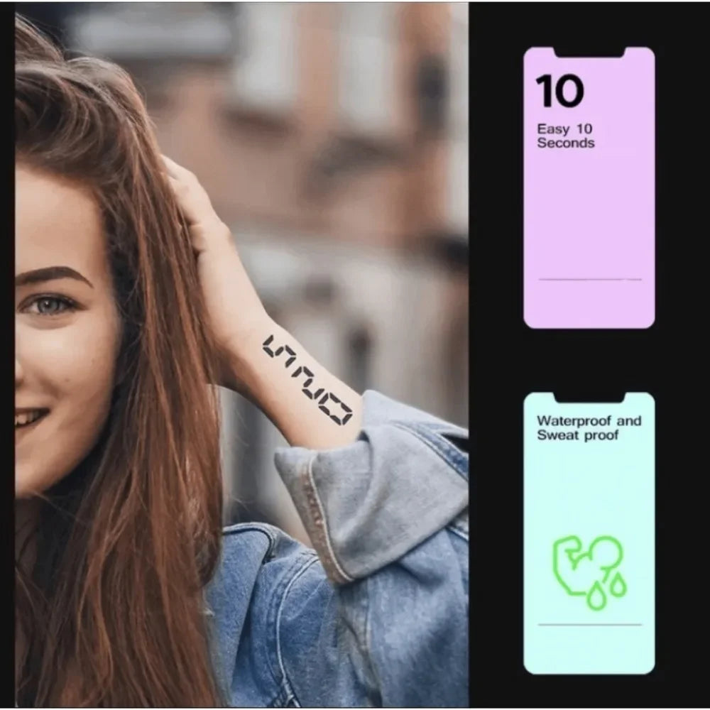 Bold Long-Lasting Arm Ink Stickers
